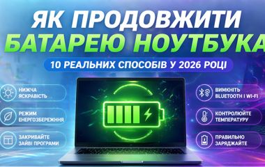 Как продлить батарею ноутбука — 10 реальных способов в 2026 году