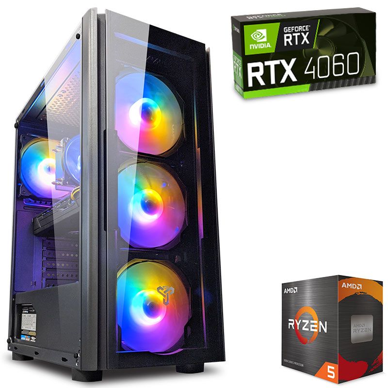 Ryzen 5 5500 + RTX 4060 8GB +16GB DDR4