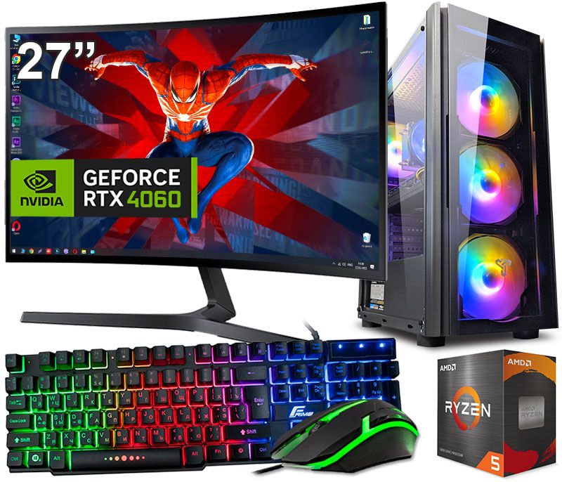 Ryzen 5 5500 + RTX 4060 8GB +16GB DDR4