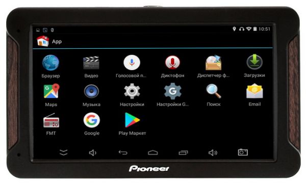 Уценка! GPS навигатор Pioneer PI750DVR +1/16GB DVR/AV/FM/BT/Wi/Fi
