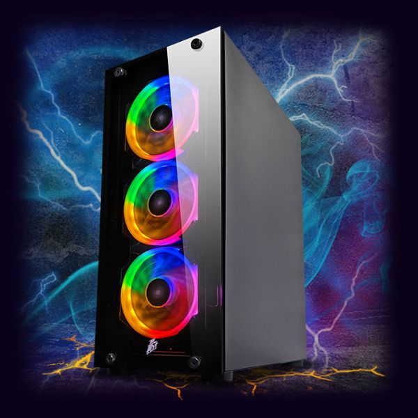 АКЦИЯ! Мощный Игровой ПК RGB +Монитор 24'' Intel i5 10400F + RTX 2060 Super 8GB + 16GB DDR4 (ZEVS PC12760R)