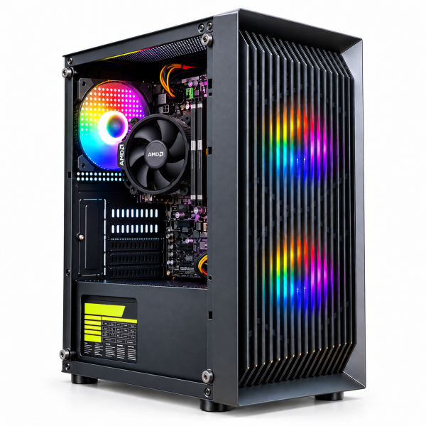 ИГРОВАЯ сборка "PowerPlay 2200G" | Vega 8 | AMD Ryzen 3 2200G |SSD M.2 | Wi-Fi | WIN11 |Монитор LED IPS 24"| Игровой набор
