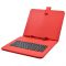  Универсальный Чехол с КЛАВИАТУРОЙ 10 RED (10.1, 9.7, 9.6) micro USB, РУССКИЕ БУКВЫ