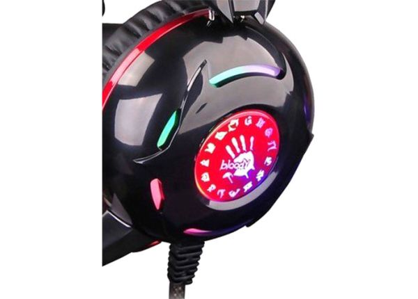 Игровые наушники проводные с микрофоном A4Tech Bloody G300 Black/Red