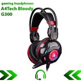 Супер Ігрові навушники провідні з мікрофоном A4Tech Bloody G300 Black/Red