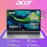 Новый ноутбук Acer Aspire 3 A315-59-36JH Pure Silver 15.6" HD Ready IPS Intel Core i3-1215U 8GB 512GB SSD