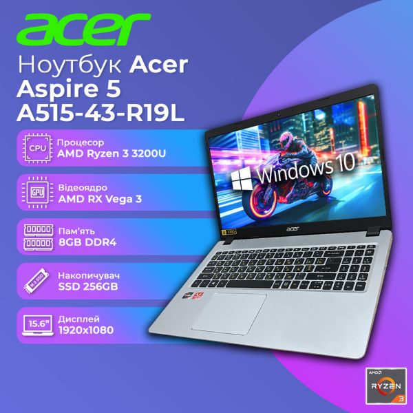 БУ Acer Aspire 5 A515-43-R19L 15.6'' FHD IPS Ryzen 3 3200U Vega 8GB 256GB SSD