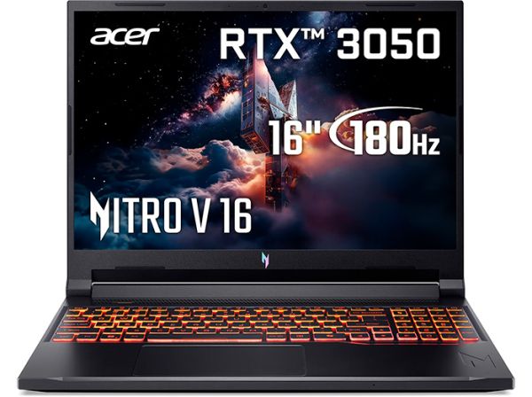 Новий ноутбук Acer Nitro V 16 AI ANV16-42 Shale Black 16" WUXGA IPS 180 Гц AMD Ryzen 5240 Nvidia RTX 3050 6GB 16GB DDR5 + SSD