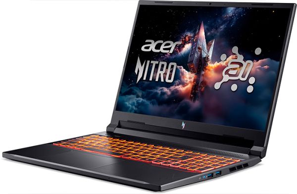 Новий ноутбук Acer Nitro V 16 AI ANV16-42 Shale Black 16" WUXGA IPS 180 Гц AMD Ryzen 5240 Nvidia RTX 3050 6GB 16GB DDR5 + SSD