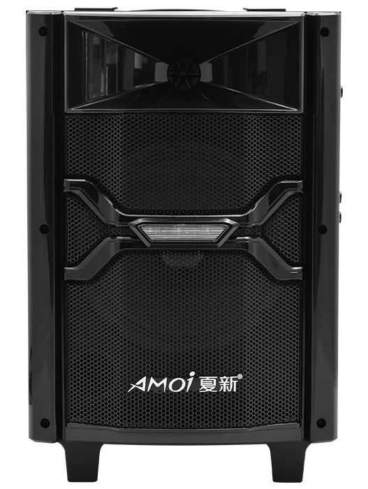 (Уценка)Супер Громкая беспроводная Bluetooth колонка-чемодан AMOi cv-360s  пульт ДУ микрофон