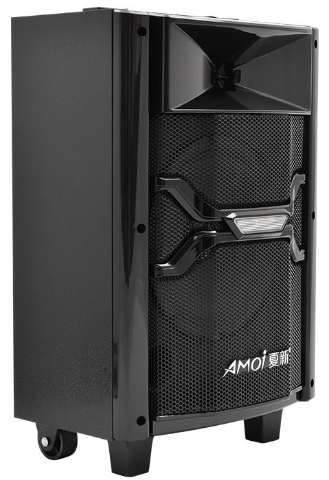 (Уценка)Супер Громкая беспроводная Bluetooth колонка-чемодан AMOi cv-360s  пульт ДУ микрофон