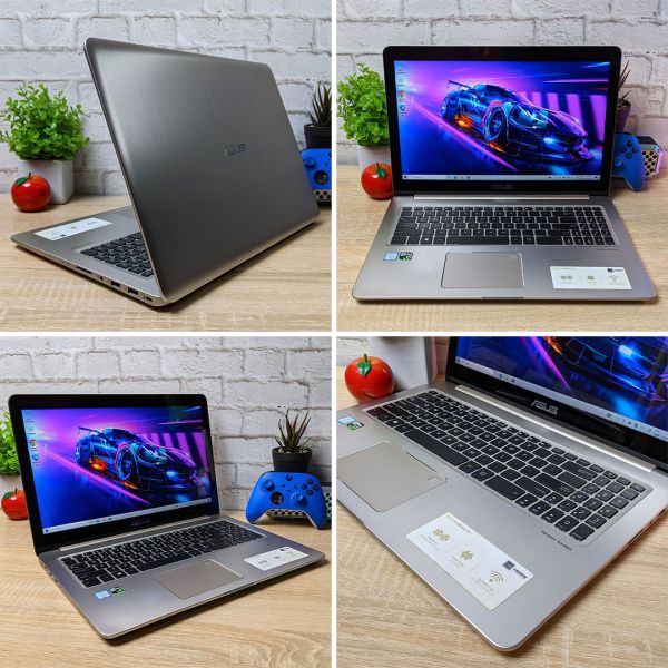 Потужний ноутбук Геймер ASUS VivoBook Pro N580V Silver 15.6" touch i7 7700HQ Nvidia GTX 1050 4GB 16GB + SSD