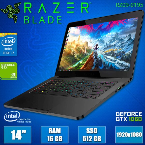 Сучасний Ігровий Ноутбук Blade Razer RZ09-0195 14" IPS i7 7700HQ GTX 1060 6GB 16GB + SSD