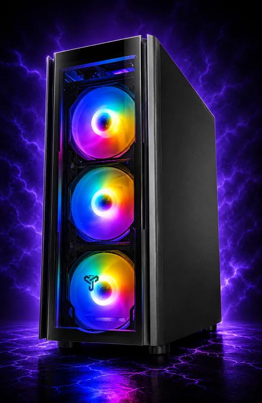 Игровой компьютер + Монитор 27" RYZEN 5 6 ядер + RTX 3060 +16GB DDR4+SSD M.2 +Клавиатура +Мышка(ZEVS PC13580U)