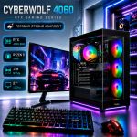 Игровой ПК CyberWolf 4060 | Ryzen 5 5600 | RTX 4060 8GB | 16GB DDR4  |SSD 1ТB | Монитор 27