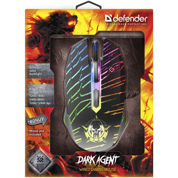 Мышь Defender Dark Agent GM-590L USB Black
