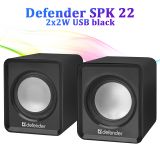 Колонки для комп'ютера і ноутбука Defender SPK 22 2х2W USB black