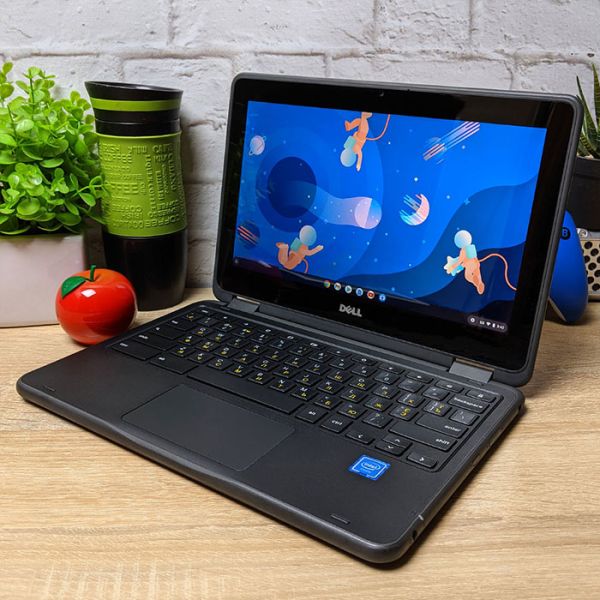БУ Ноутбук Dell Chromebook 11 3189 11.6" Touch Screen HD Ready TN 64GB + Google Play + стилус в подарок