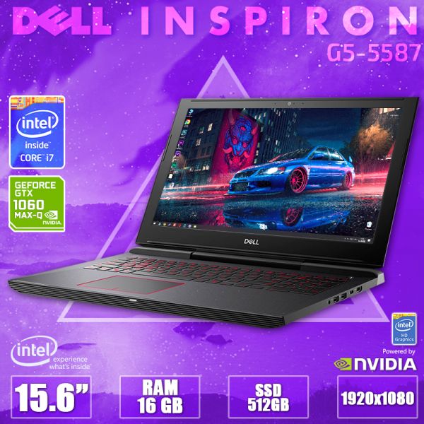 Акція! Крутий Ігровий Ноутбук DELL G5 15 5587 15.6" i7 8750H Nvidia GTX 1060 Max-Q 6GB 16GB 512GB SSD