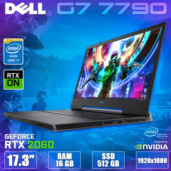 Мощный Игровой ноутбук DELL G7 7790 17.3" i7 8750H RTX 2060 6GB 16GB RAM +SSD+ новая батарея