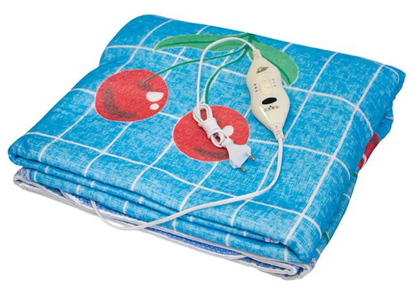 Электропростынь Electric Blanket 150х160см в клеточку Вишня