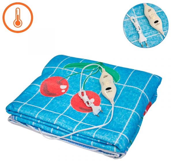 Электропростынь Electric Blanket 150х160см в клеточку Вишня