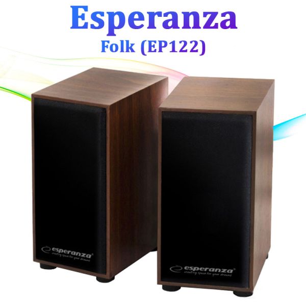Колонки проводные для компьютера Esperanza Folk