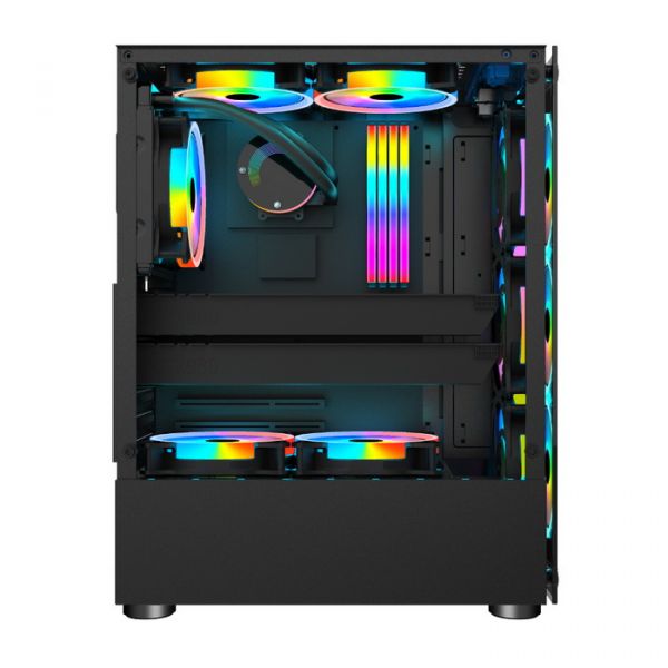 Корпус 1STPLAYER Fire Dancing-V2-А Color LED Black