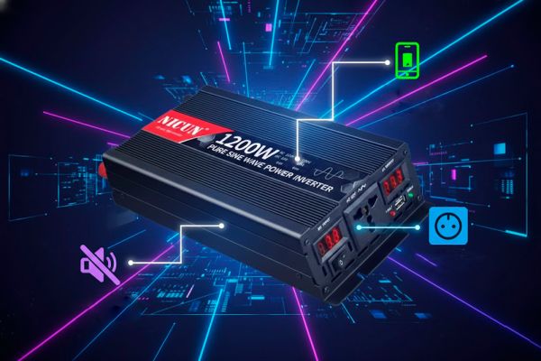 Инвертор с чистым синусом 1200W (12В в 220В)