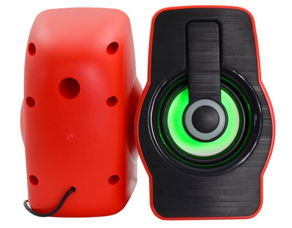 Колонки USB PRIME FT-185 Black Red