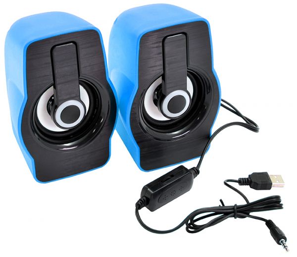 Колонки USB PRIME FT-185 BLUE