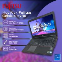 БУ Ноутбук Fujitsu Celsius H780 15.6" FHD IPS i7 8750H Quadro P600 4GB 16GB 512GB SSD