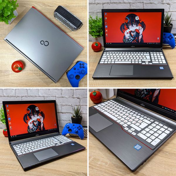 БУ Ноутбук Fujitsu LIFEBOOK E756 White 15.6" HD Ready IPS i5 6300U 8GB RAM 256GB SSD+ веб камера в подарок