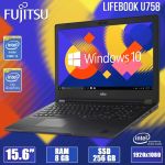 БУ Ноутбук Fujitsu LIFEBOOK U758 15.6" FHD IPS i5 8250U 8GB RAM 256GB SSD