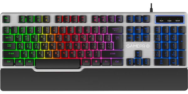 Клавиатура проводная GamePro GK599 Stinger USB Grey