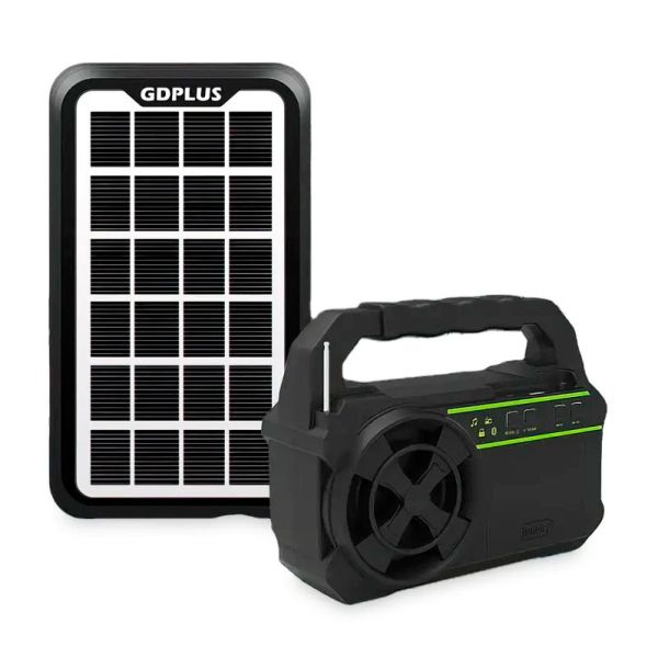 Солнечная станция GDPLUS GD-8081 с FM-радио, Bluetooth, MP3 и USB-зарядкой