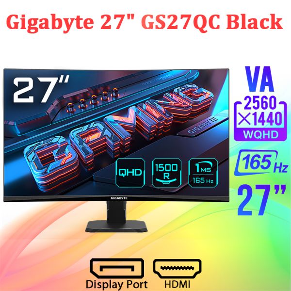 Монитор 27'' Gigabyte GS27QC Black