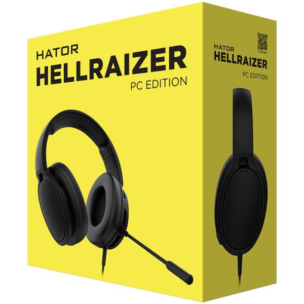Игровые наушники проводные с микрофоном HATOR Hellraizer PC Edition (HTA-803) Black