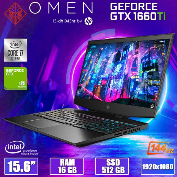 Супер Потужний Ноутбук HP Omen 15 dh1054nr 15.6" IPS i7 10750H GTX 1660Ti 16GB + SSD
