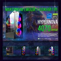 ИГРОВАЯ сборка "HyperNova 4070 Super" | RTX 4070 SUPER 12GB | Intel i7 10700KF |SSD M.2 | Wi-Fi | WIN11