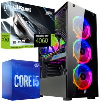 АКЦИЯ! Мощный Игровой ПК RGB  Intel i5 12400F + RTX 4060 + Win11 (ZEVS PC RAPTOR MAX)