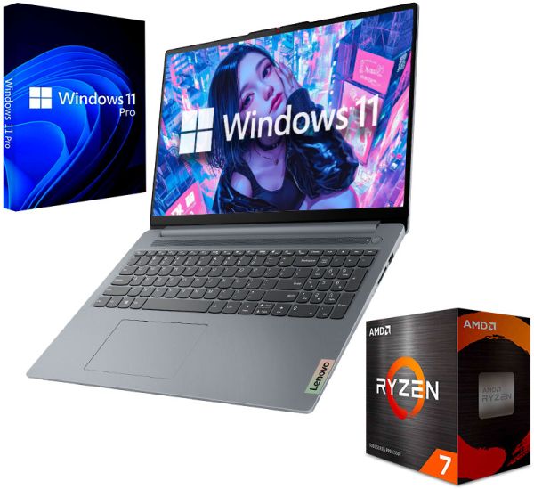 Новый Ноутбук Lenovo IdeaPad Slim 3 16ABR8 Arctic Grey 16" IPS WUXGA Ryzen 7 5825U 16GB 1TB SSD