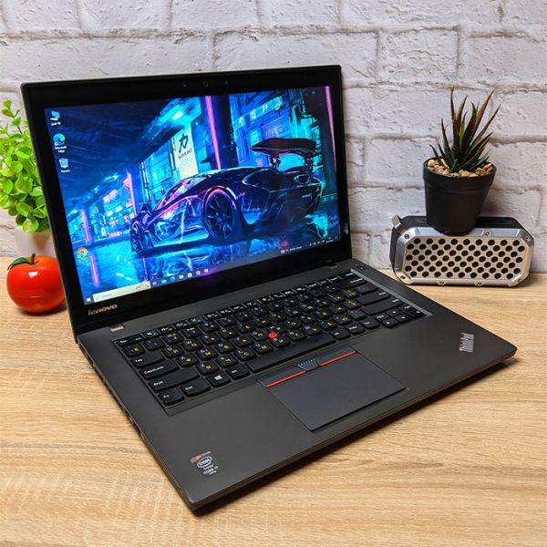 Хороший бізнес Ноутбук Lenovo ThinkPad T450 14" 1600x900 i7 5600U 8GB 256GB SSD+ подвійна батарея