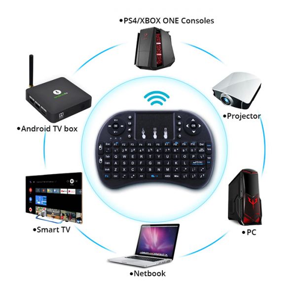 Беспроводная клавиатура  Mini Keyboard i8 с тачпадом