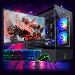 Ігровий комп'ютер  "MiXzo Dark 1060" | GTX 1060 6GB | Ryzen 5 6 ядер |SSD M.2 | Wi-Fi | WIN11| Монітор 24" IPS| Ігровий набір