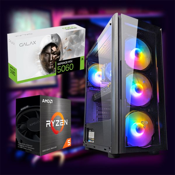 Ігровий комп'ютер  "TITAN GAMING" | GeForce RTX 5060 8GB | Ryzen 5 5500 |SSD M.2 | Wi-Fi | WIN11