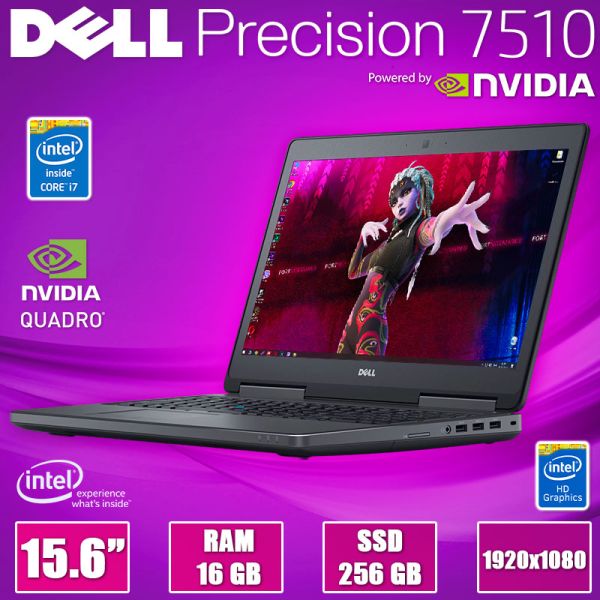 Игровой Ноутбук Dell Precision 7510 15.6" FHD IPS i7 6820HQ Quadro M2000M 16GB 512GB SSD (БУ)