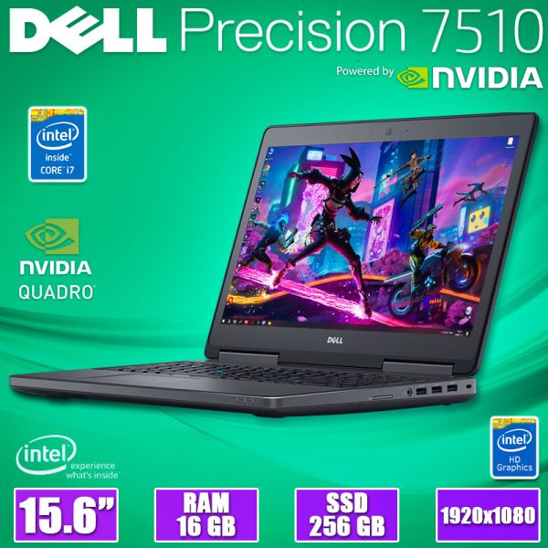 БУ Ноутбук Dell Precision 7510 15.6" FHD IPS i7 6820HQ Quadro M1000M 16GB 256GB SSD