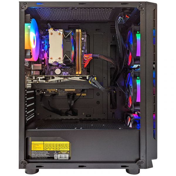 АКЦИЯ! Игровой Компьютер + Монитор 27" Ryzen 5 5500 + RTX 2060 Super 8GB +32GB DDR4+SSD M.2 (ZEVS PC 13350R)