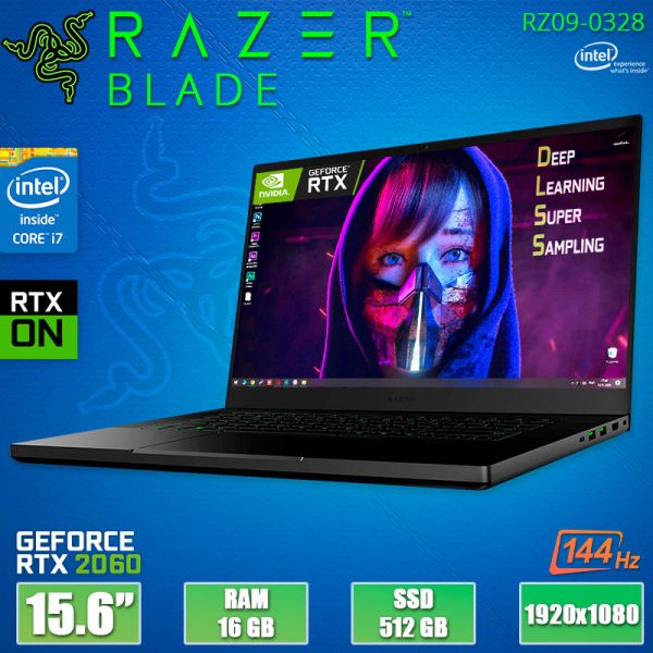 Тонкий Ігровий Ноутбук Blade Razer RZ09-0328 15.6" 144Hz i7 10750H RTX 2060 6GB 16GB +SSD + нова батарея